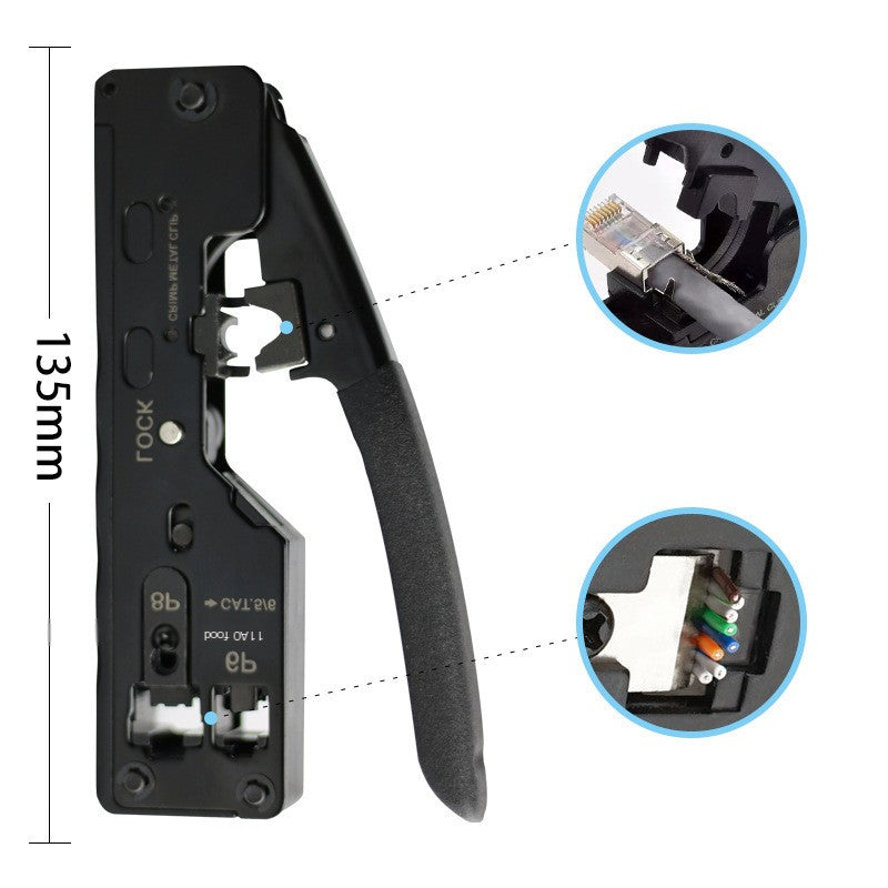 Multi-Function Network Crimping Tool for Various Cables